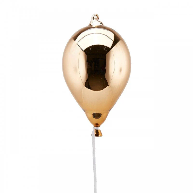 Decoro Palloncino Vetro Oro