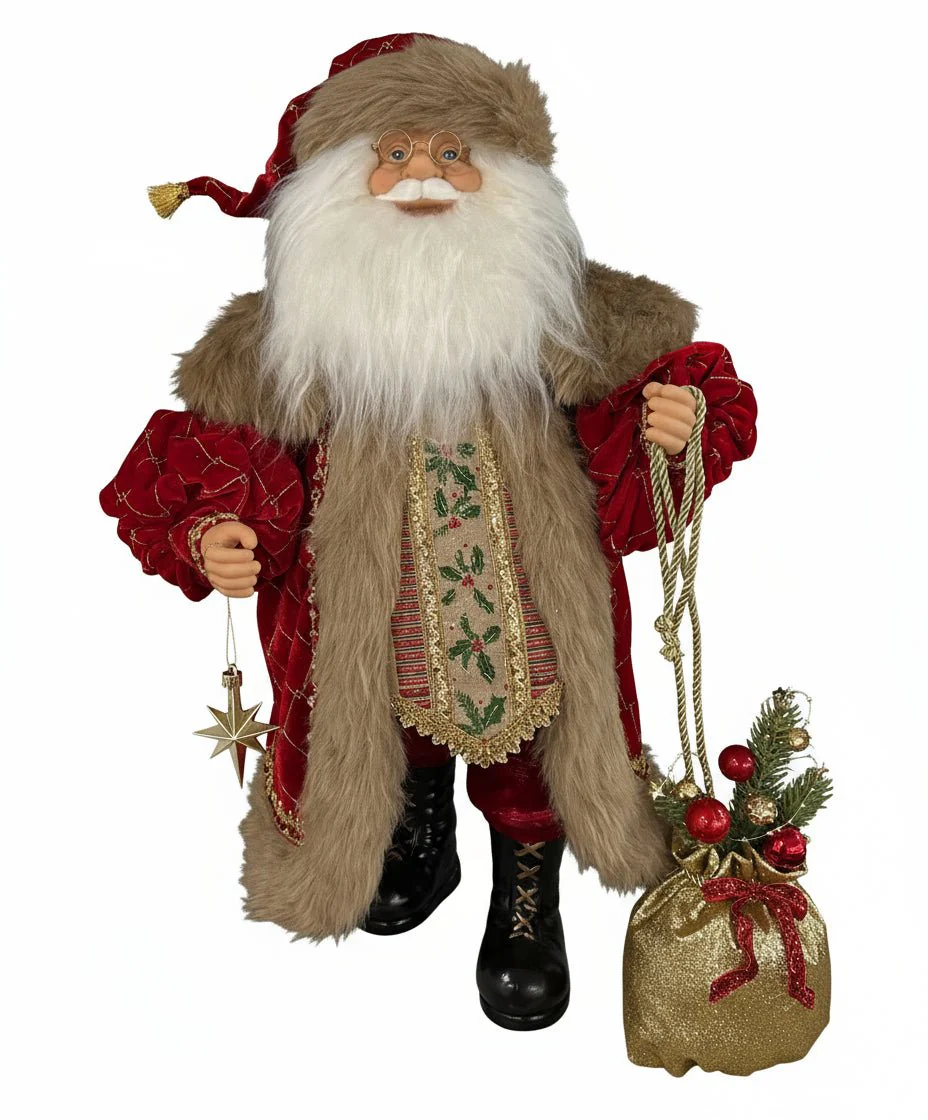 Decoro Santa Klaus con sacco altezza 60CM |Xone