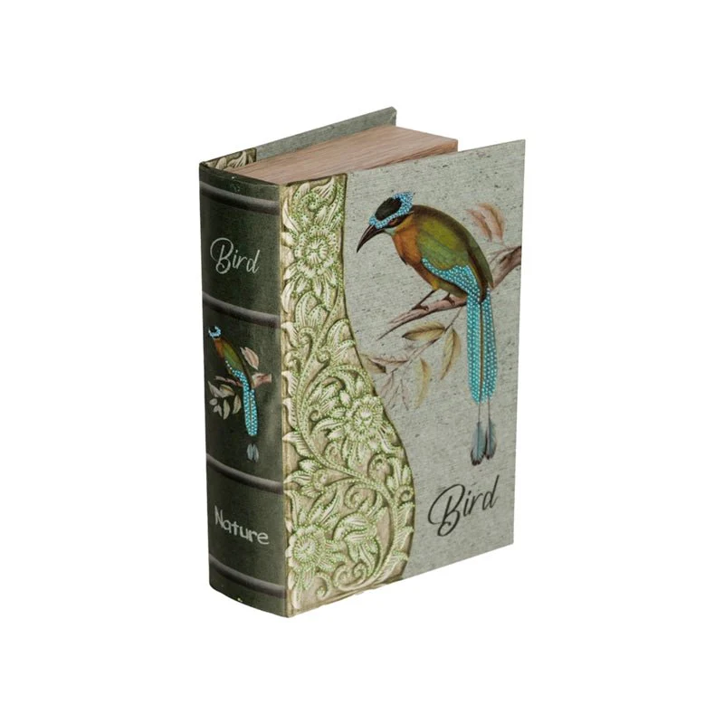 Decoro scatola libro finto in legno - Image 2