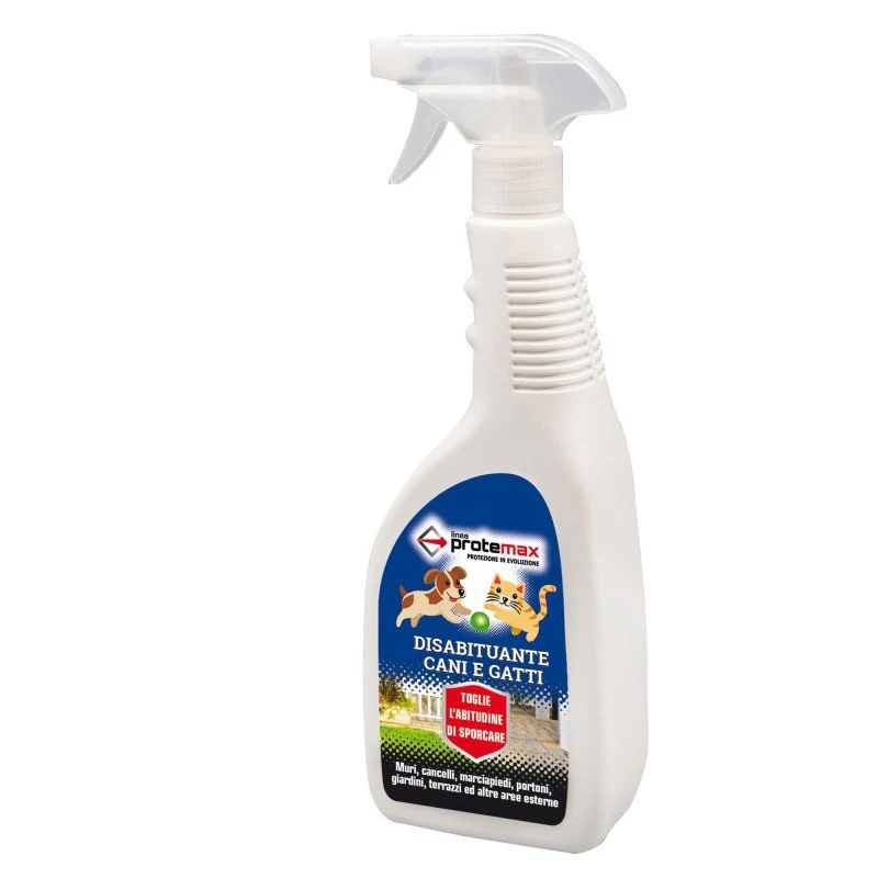 Spray Disabituante per Cani e Gatti da Esterno – Proteggi Giardino, Muri e Ingressi