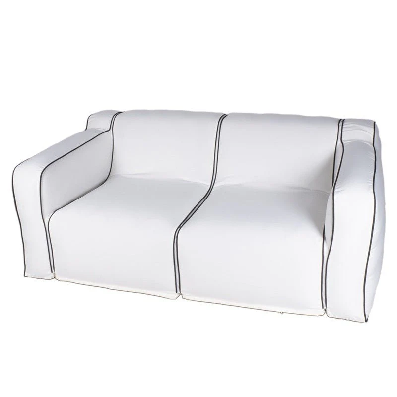 Divano due posti Gonfiabile Bianco in PVC