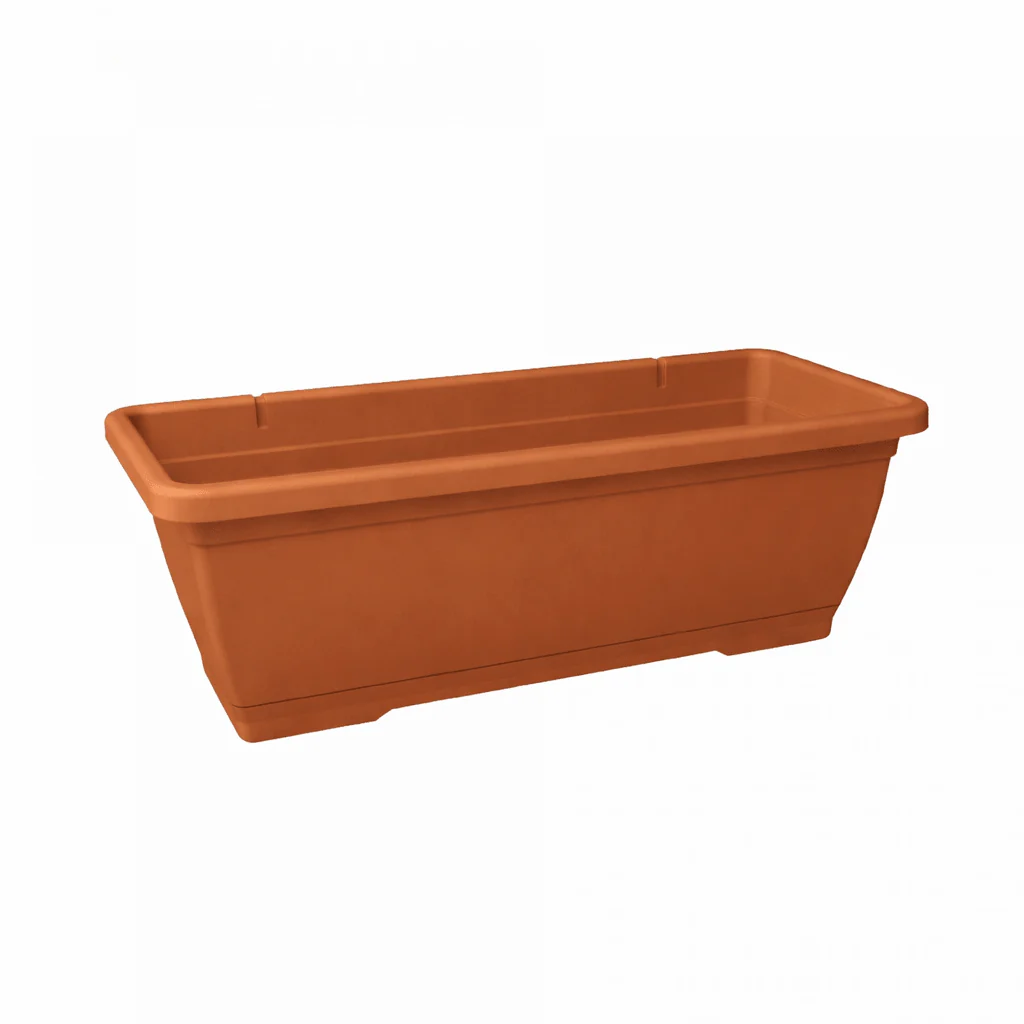 Fioriera Cassetta Primavera da balcone con sottovaso 60cm - Image 2