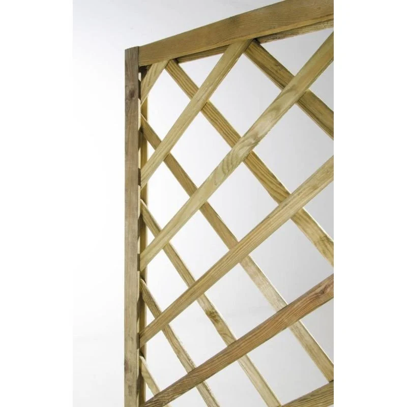 Fioriera con grigliato in legno impregnato 75x3x180h cm Verdelook - Image 5