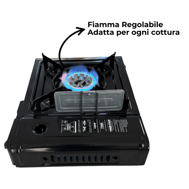 Fornello a Gas Portatile da Campeggio con Valigetta – Compatto, Potente e Facile da Trasportare - Image 3