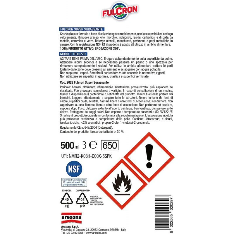 Fulcron Super Sgrassatore 500ml - Image 3