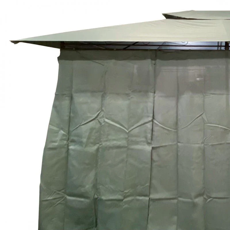 Gazebo fisso 3x4 m in acciaio con tende laterali Argo Xone - Image 5