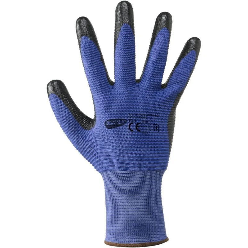 Guanti a filo continuo calibro 13 in poliestere / nitrile nbr crinkle - Image 2