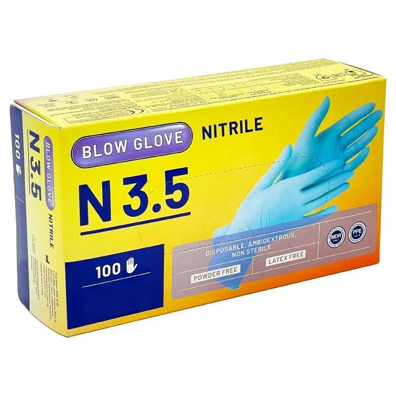 Guanti in nitirile Azzurri 100pz - Image 2