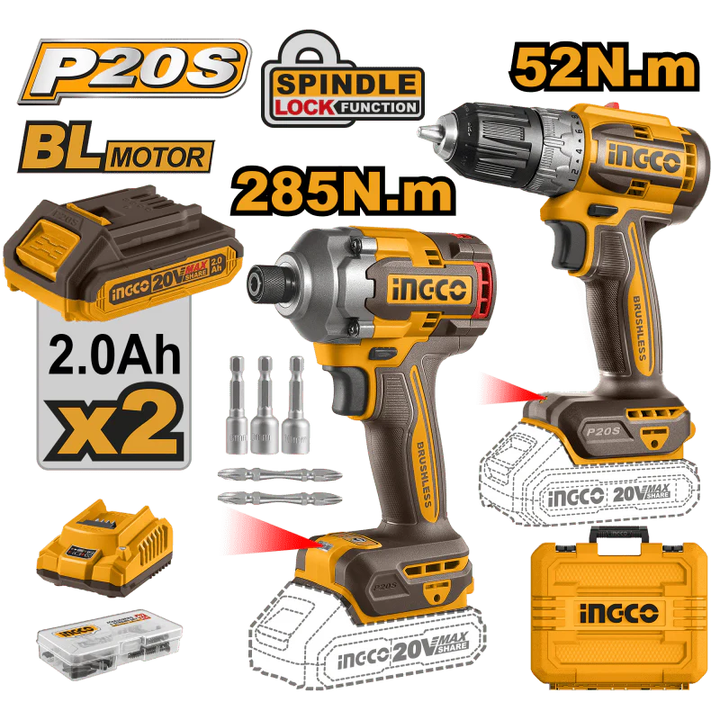 Kit Trapano Cdli20453e  +avvitatore Ad Impulsi  Cirli2028e