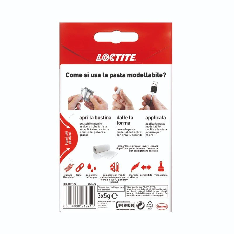 Loctite Kintsuglue pasta modellabile bianco - 3x5 g - Image 2