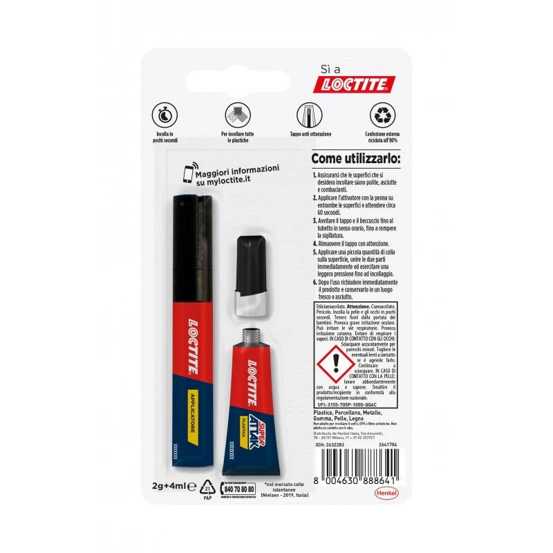 Loctite super attak plastica 2 gr+4 ml - Image 2