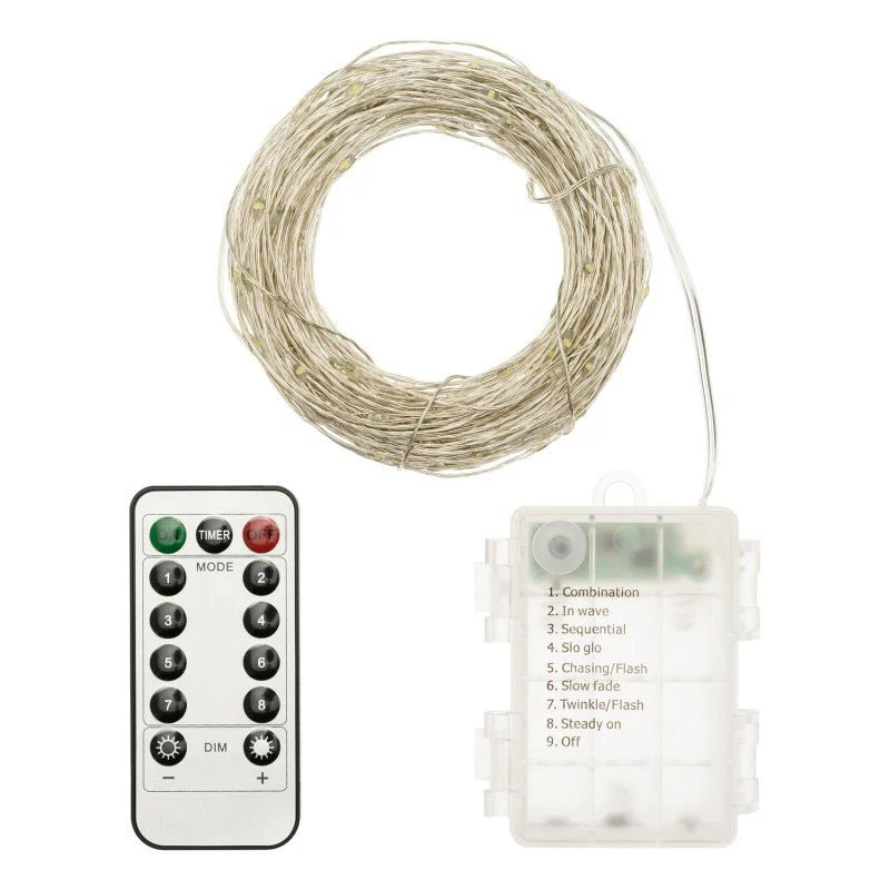 Luci di Natale 200 microled bianco caldo Lotti