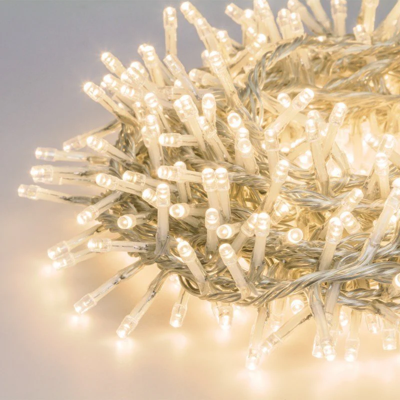 Luci di Natale 500 LED luce calda a batteria Lotti - Image 3