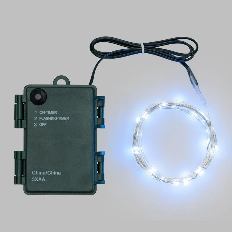 Luci di natale con 80 microled bianco freddo | Lotti - Image 2