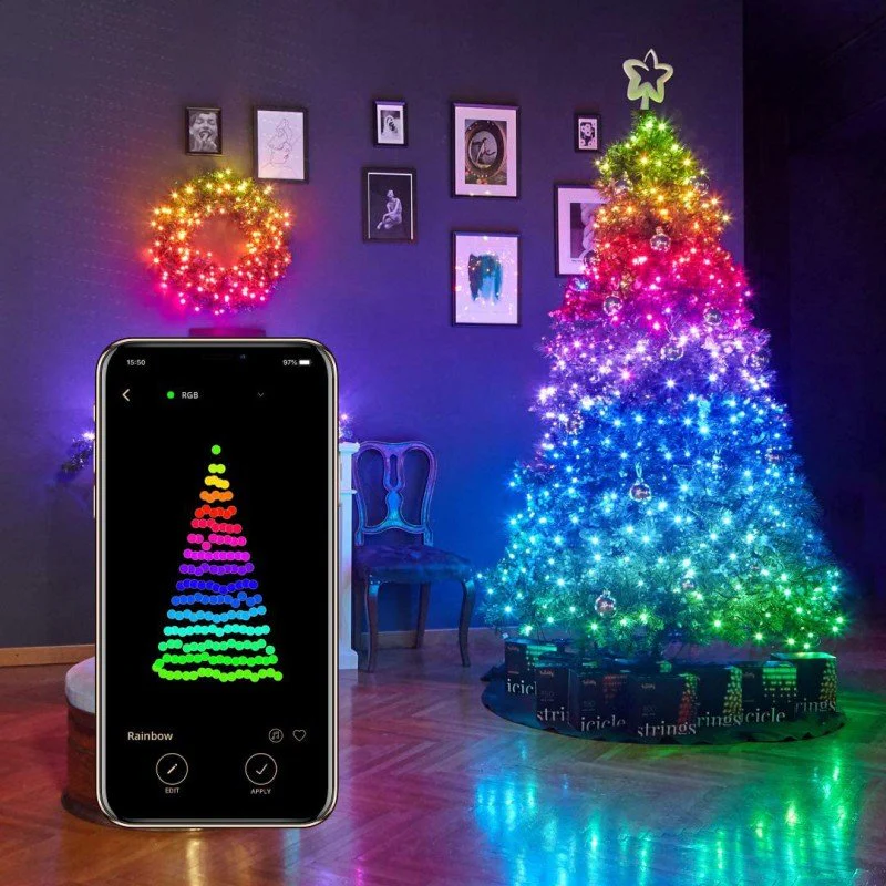 Luci di Natale Strings Smart 400 LED RGB + W II Generazione Twinkly - Image 5