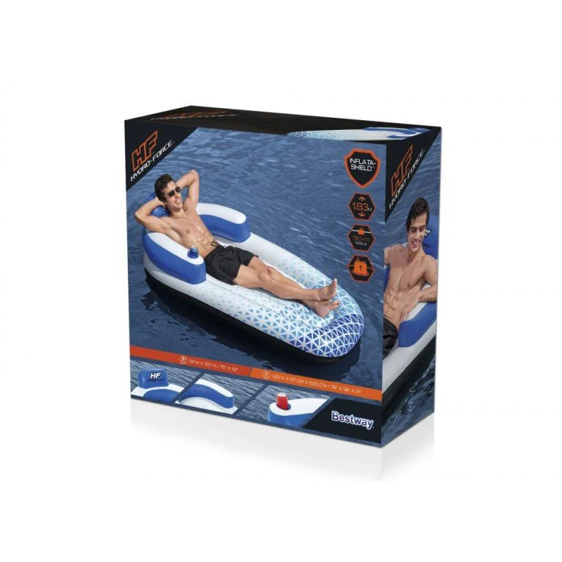 Materassino Gonfiabile Lounge Onda Indaco | Bestway - Image 7