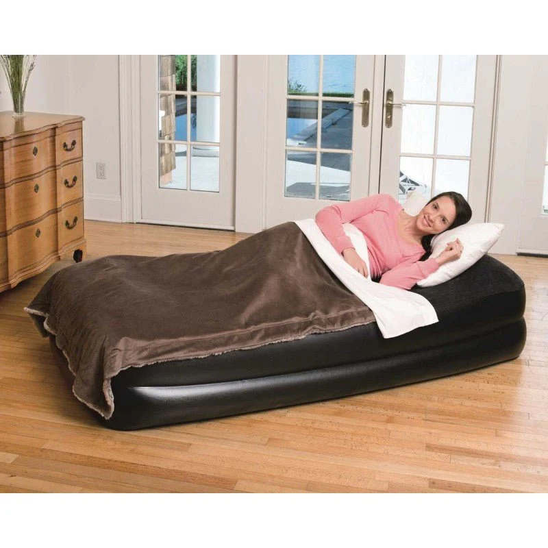 Materasso gonfiabile airbed premium nero 191x97x46 cm - Image 2