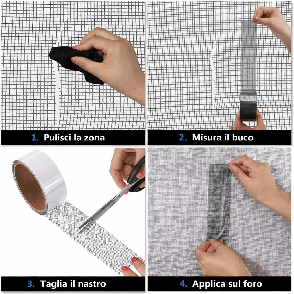 Nastro Ripara Zanzariere – Riparazione Facile e Invisibile in 30 Secondi - Image 5
