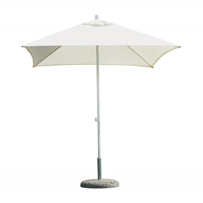 Ombrellone da giardino quadrato 2,2x2,2 m con fusto bianco Moia