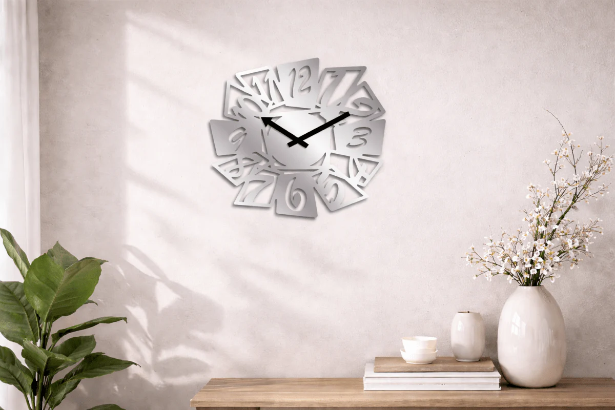 Orologio da parete in metallo a batteria 1XAA 40X40CM - Image 3