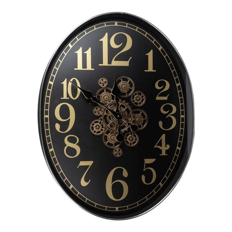 Orologio in metallo nero
