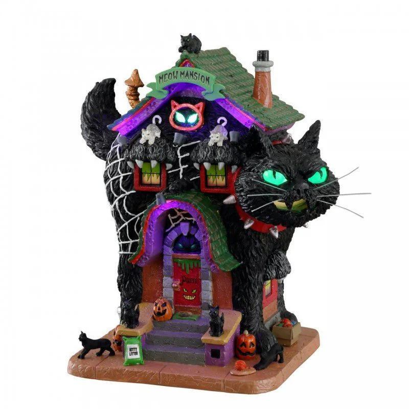 Paesaggio la casa dei gatti Halloween | Lemax