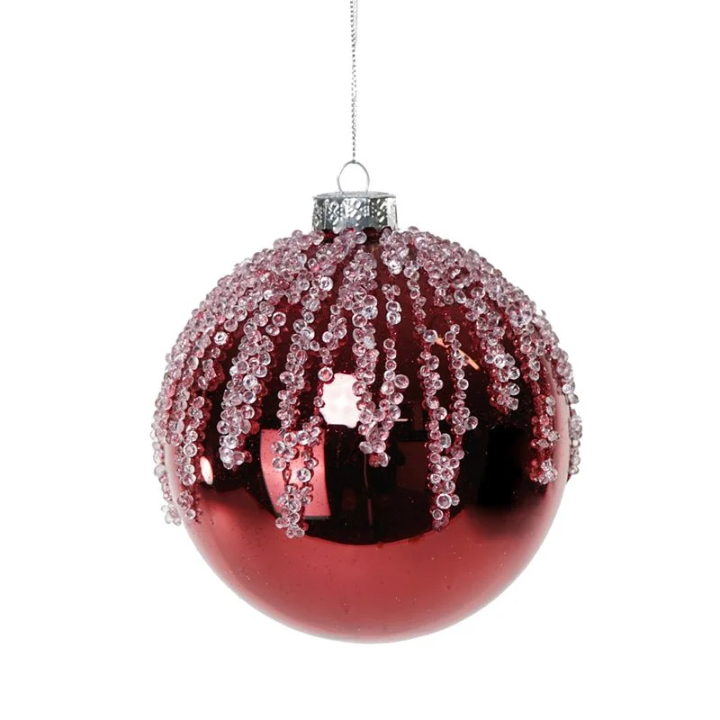 Pallina di Natale in Vetro Satinato – Ø10 cm - Image 7