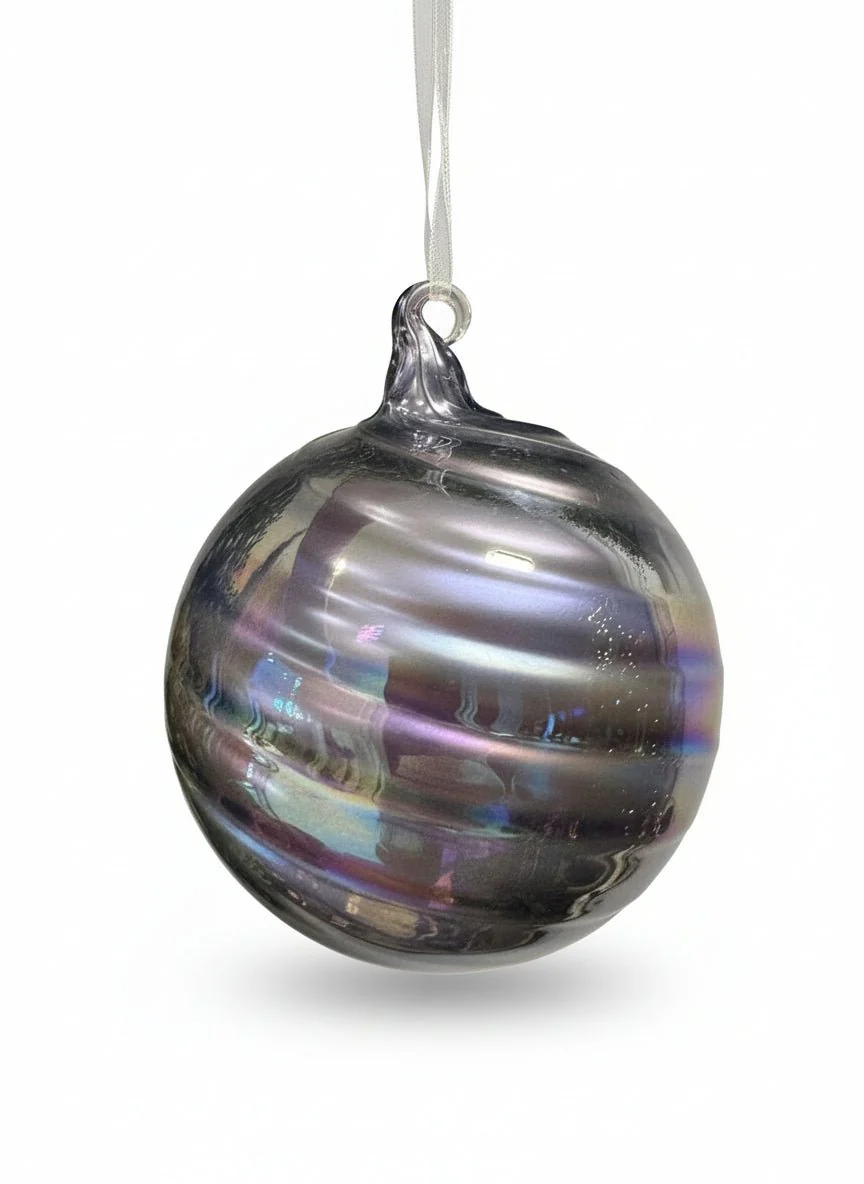 Palla di Natale Vetro Spiral – Ø12 cm