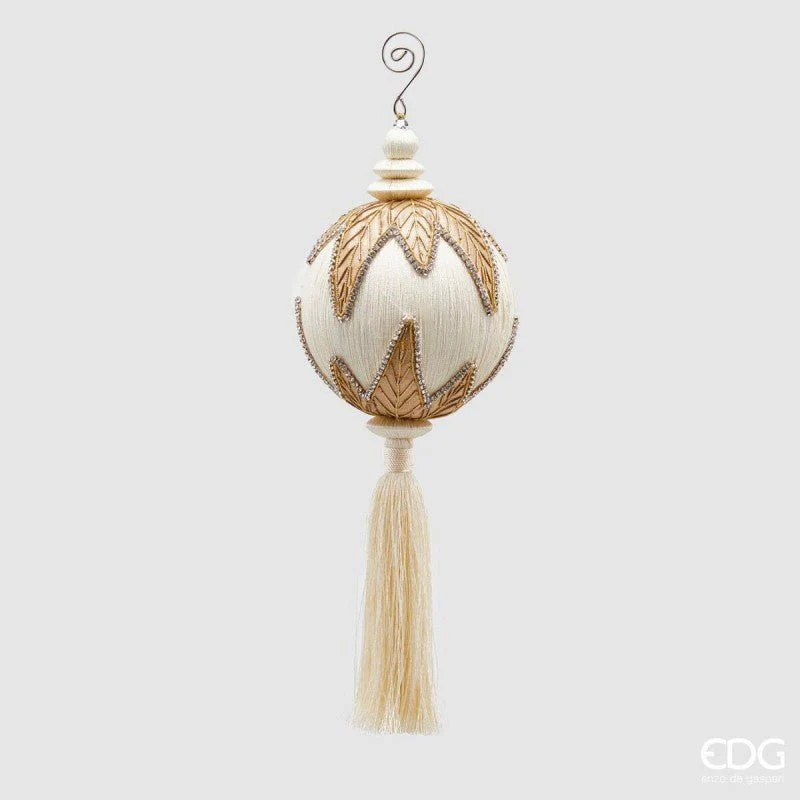 Pallina Con Decorazione Nappa Ricamo|EDG