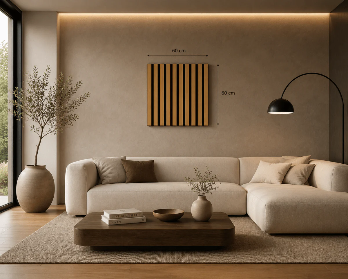 Set 4 Pannelli 60x60cm Decorativi Effetto Legno con Doghe Verticali | OX Zeroper - Image 3