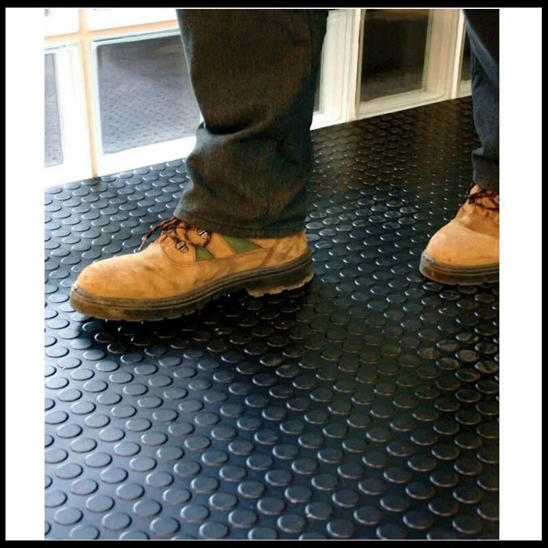 Pavimento bullonato antiscivolo in PVC antracite - Image 4