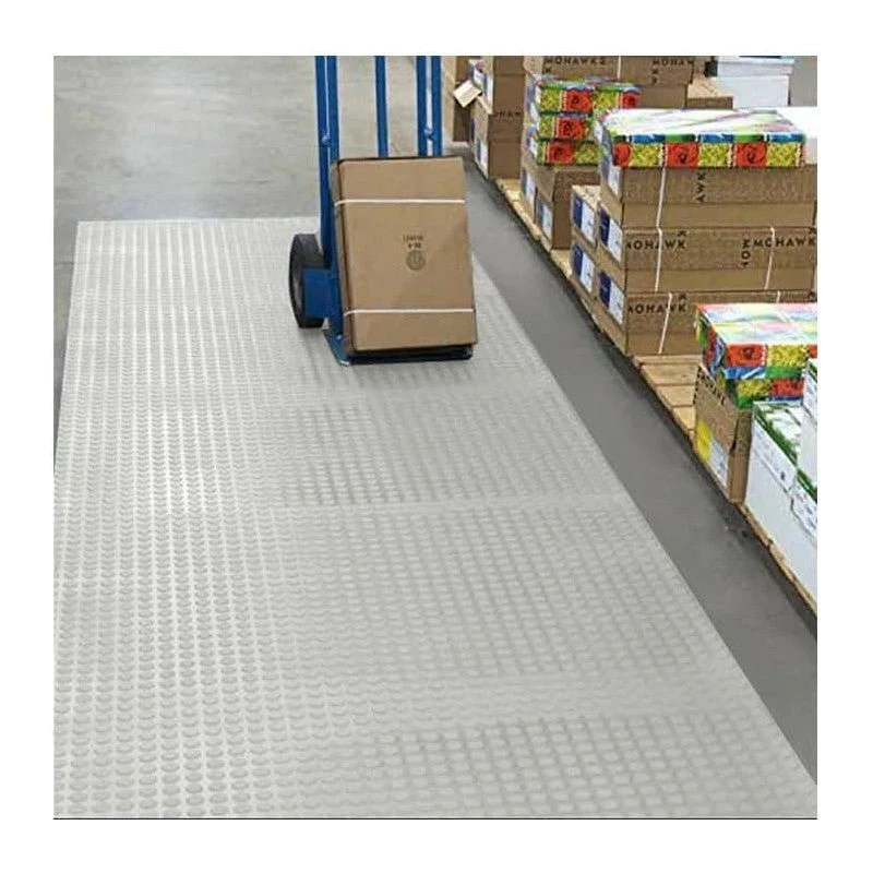 Pavimento bullonato antiscivolo in PVC grigio chiaro - Image 2