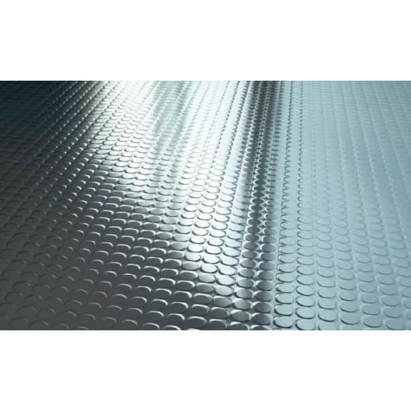 Pavimento bullonato antiscivolo in PVC nero - Image 4