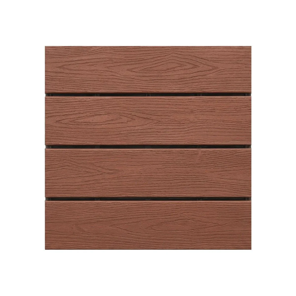 Set Piastrelle WPC a incastro click da esterno effetto legno 30x30 cm - 9 pezzi - Image 10