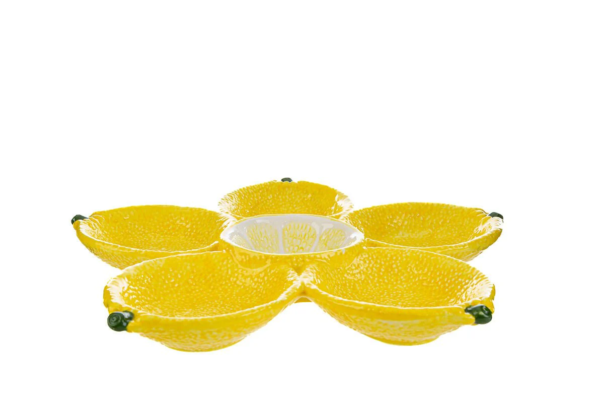 Antipastiera in ceramica decorazione limone 31X2 - Image 2