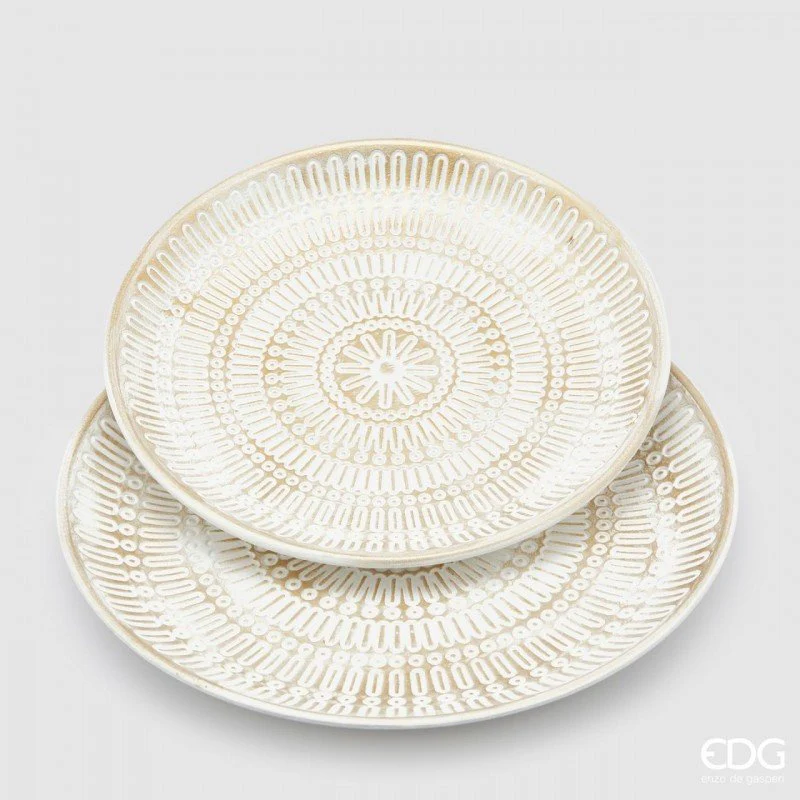 Piatto Mandala Bianco