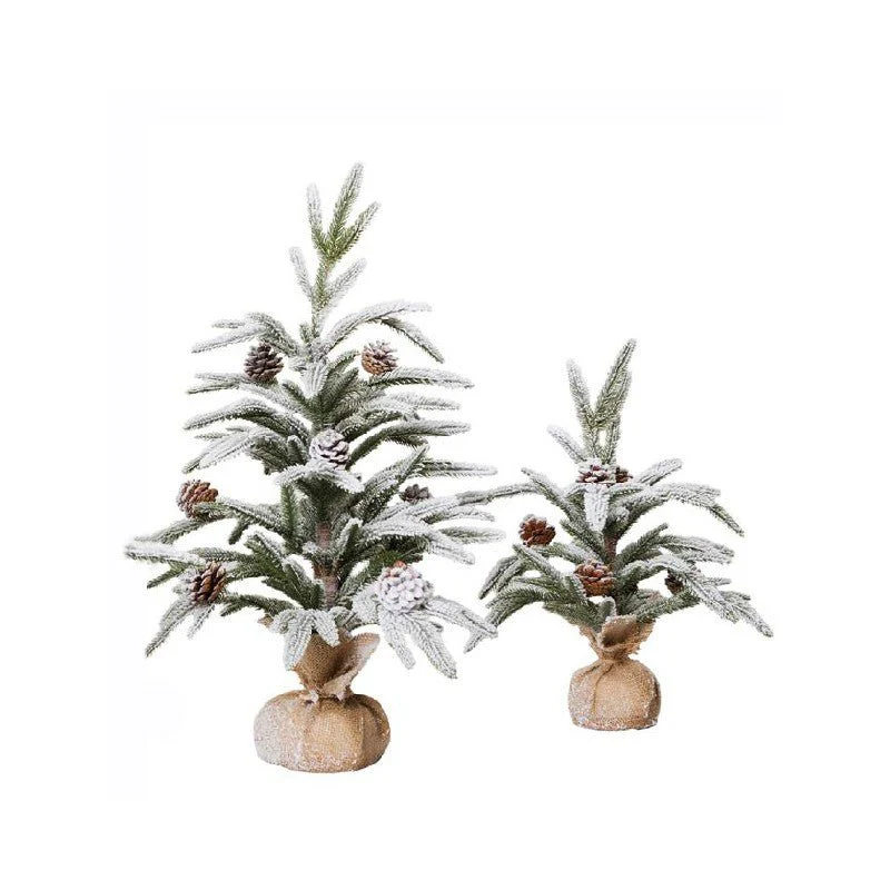 Pinetto innevato con pigne White Star | Xone