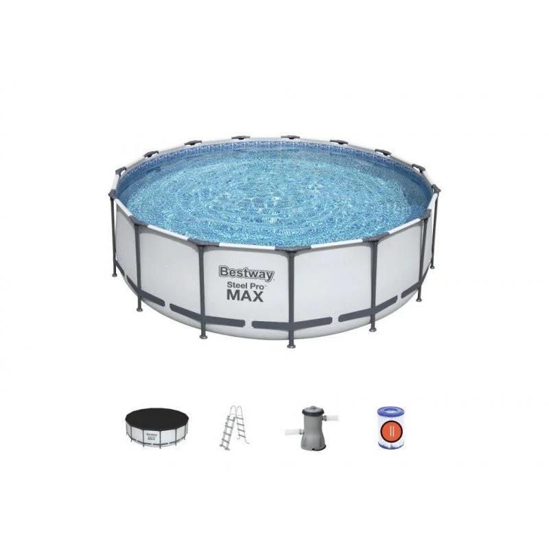Piscina Bestway 56438 Rotonda Fuori Terra Steel Pro Max 457x122 cm - Image 5