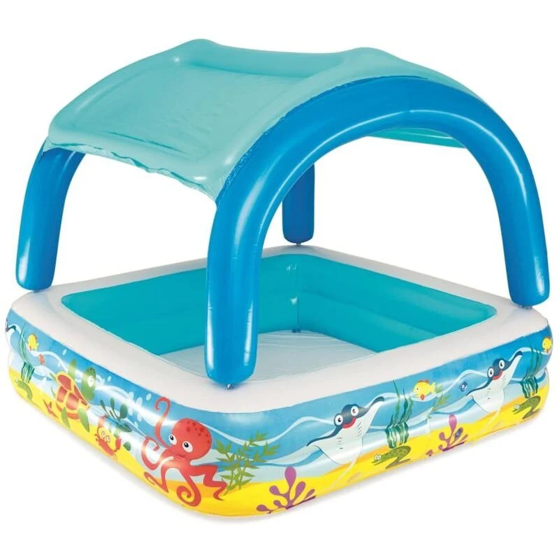 Piscina Gonfiabile Pesci Tropicali con Parasole | Bestway - Image 2