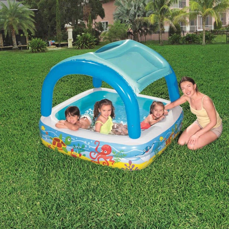 Piscina Gonfiabile Pesci Tropicali con Parasole | Bestway - Image 3