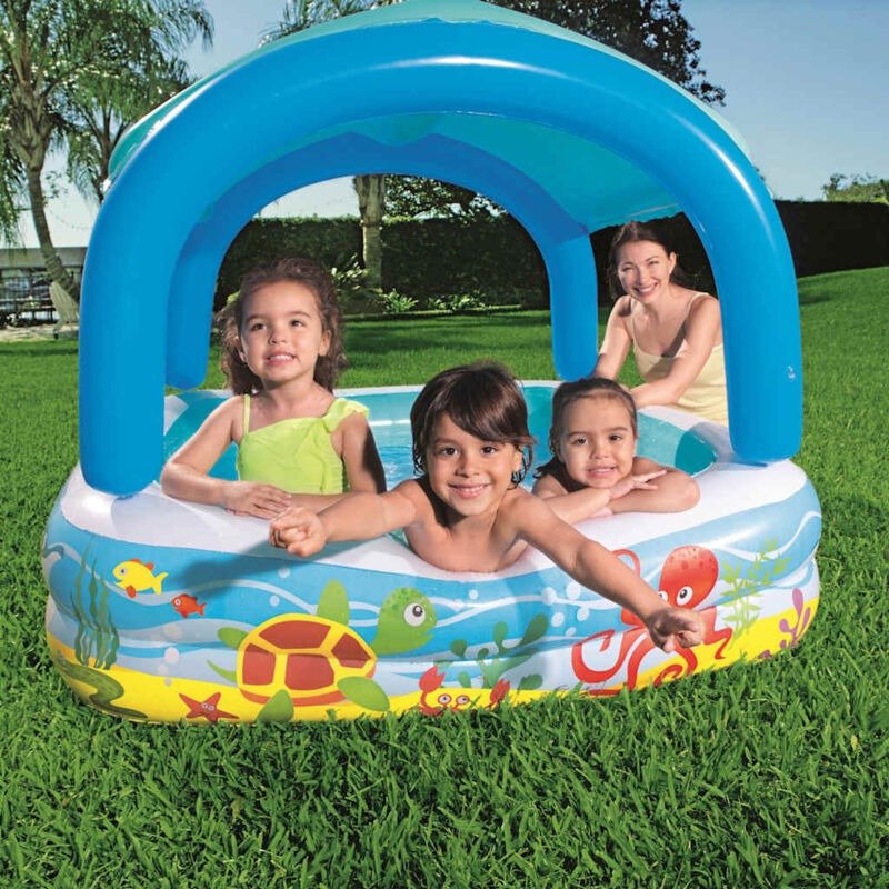 Piscina Gonfiabile Pesci Tropicali con Parasole | Bestway - Image 4