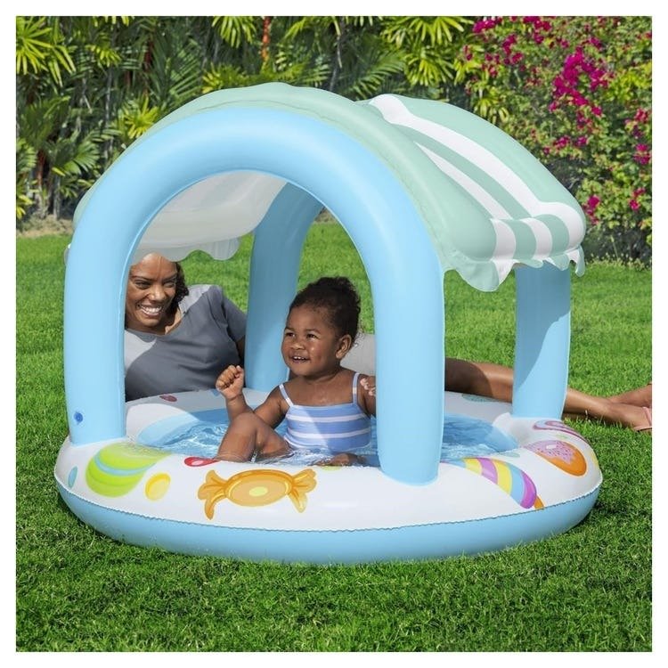 Piscina Gonfiabile Sweet Shoppe con Parasole e Fondo Morbido | Bestway - Image 4