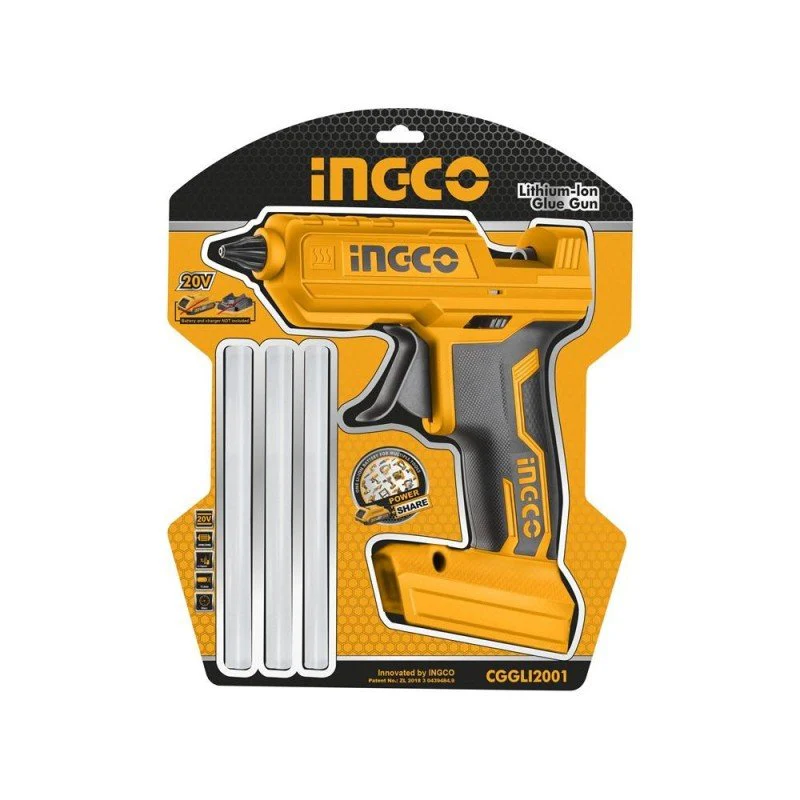 Pistola termocollante a batteria litio 20v nuda