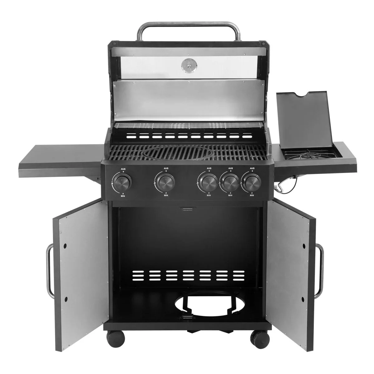 Pit Master – Barbecue a Gas con fornello laterale e custodia - Image 5