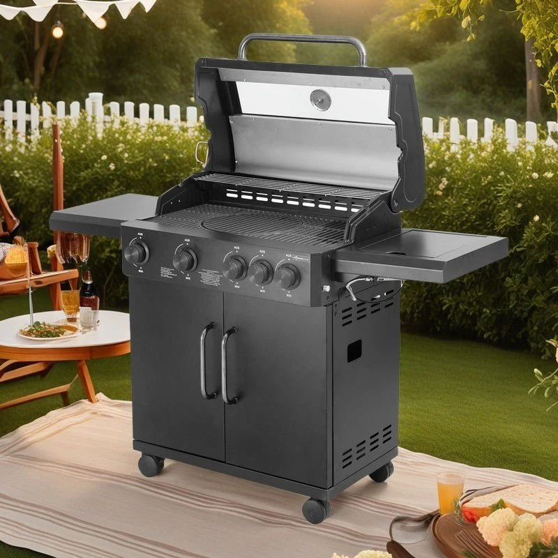 Pit Master – Barbecue a Gas con fornello laterale e custodia - Image 6