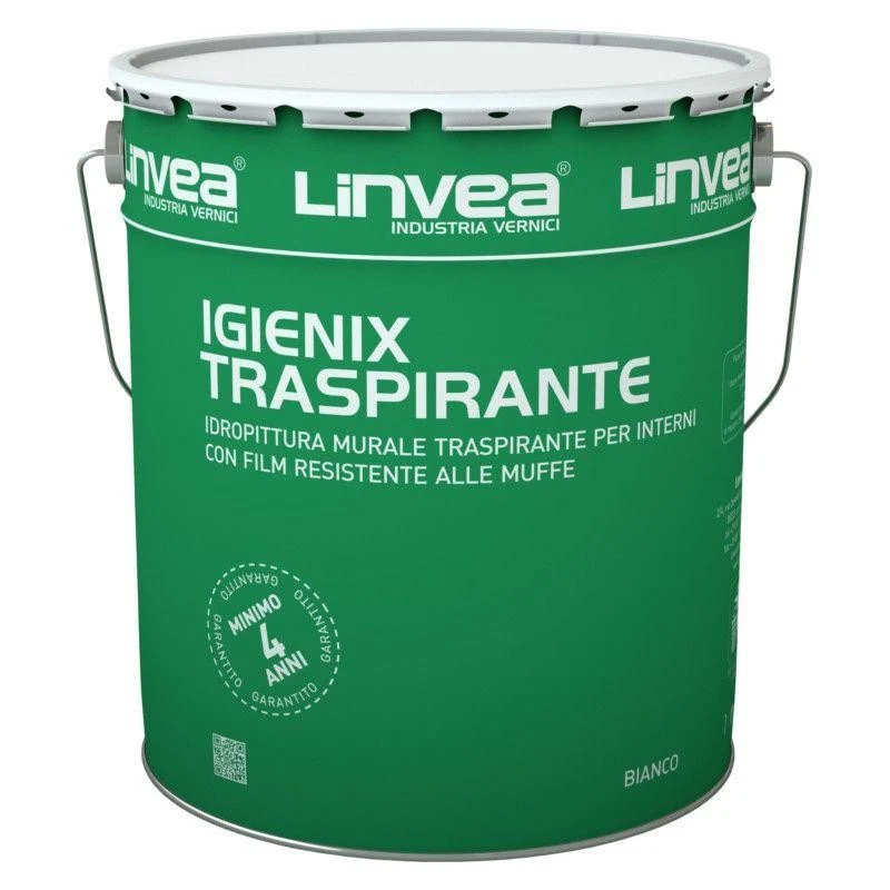 Pittura murale antimuffa traspirante Linvea Igenix