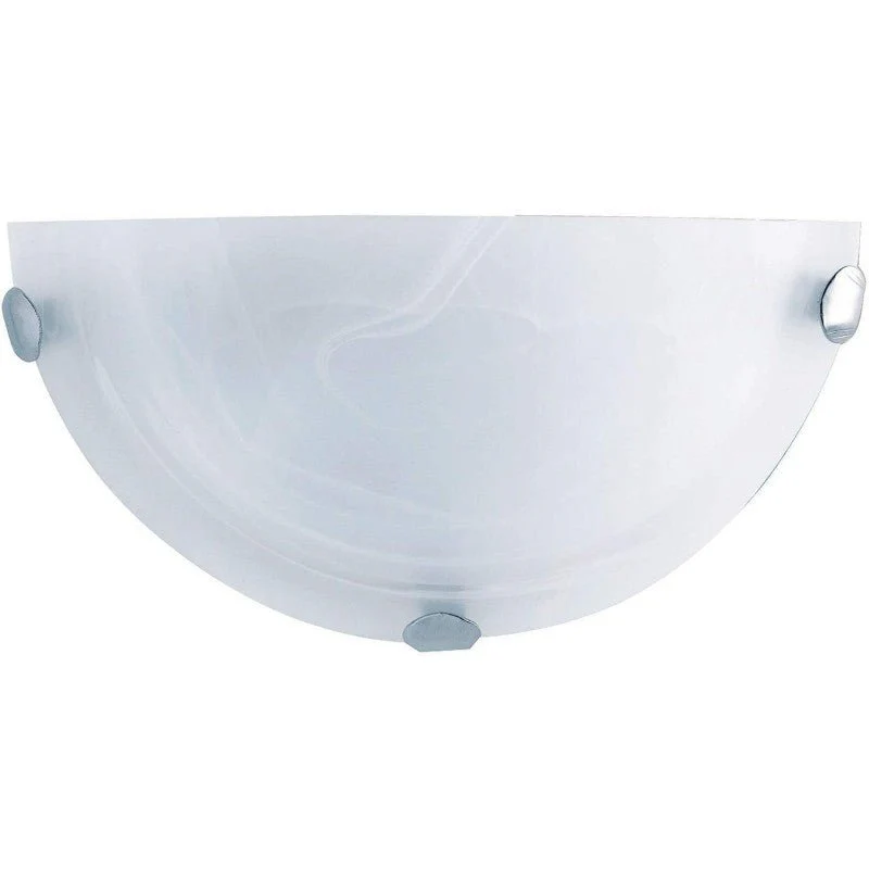 Plafoniera Semi Circolare E27 D.30cm B.co
