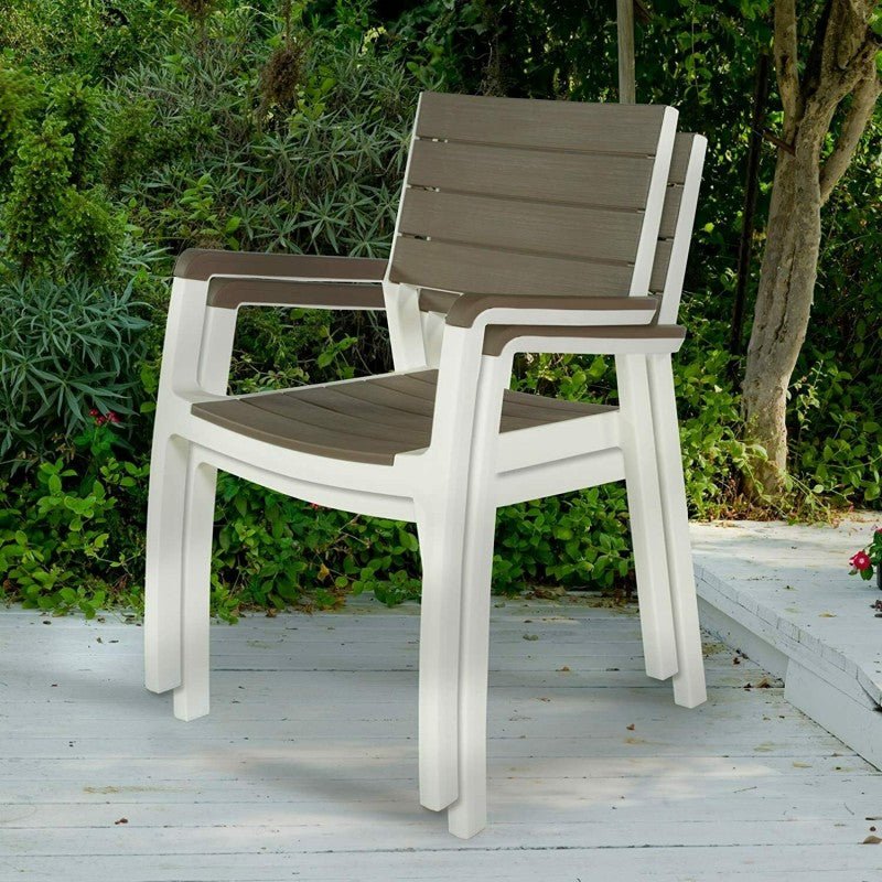 Poltrona da giardino cappuccino/bianco Harmony Keter - Image 2