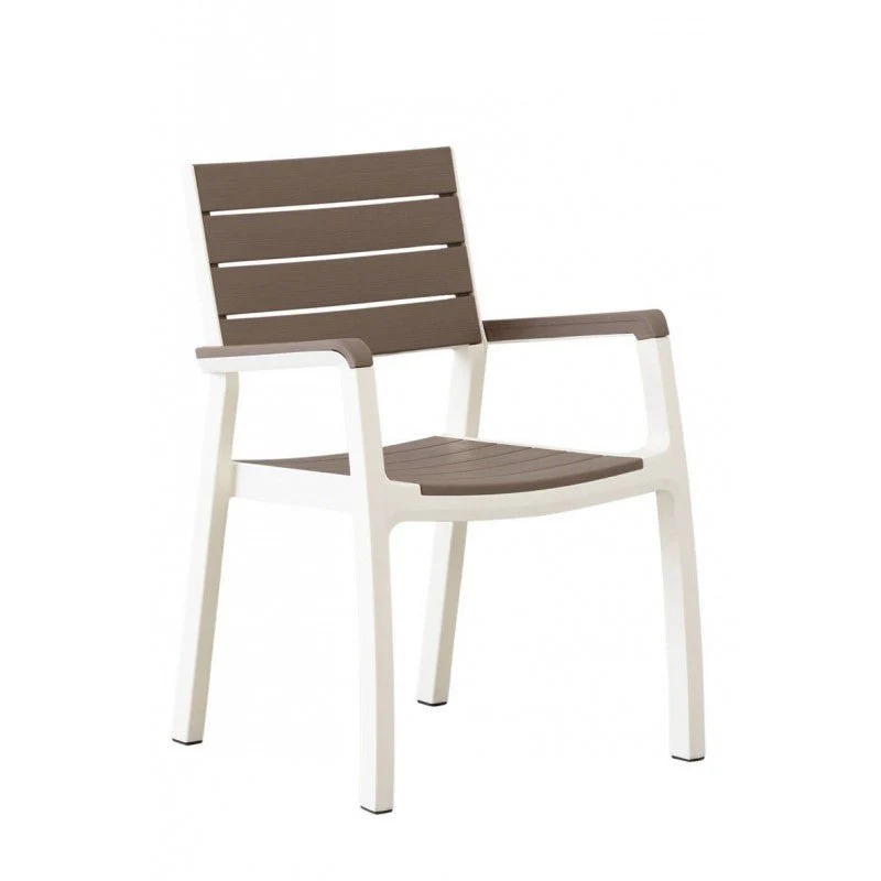 Poltrona da giardino cappuccino/bianco Harmony Keter - Image 3