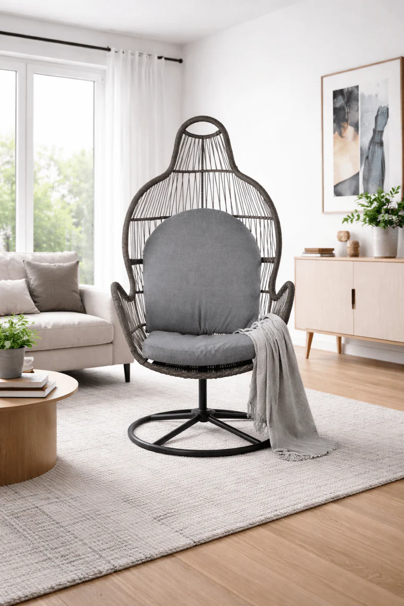 Poltrona rotante di design Rosmary – comfort ed eleganza per ogni ambiente - Image 8